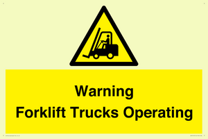 WV12145: Warning Forklift Trucks Operating