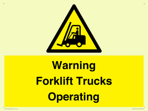 WV12145: Warning Forklift Trucks Operating
