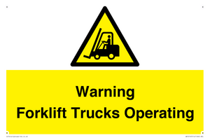 WV12145: Warning Forklift Trucks Operating