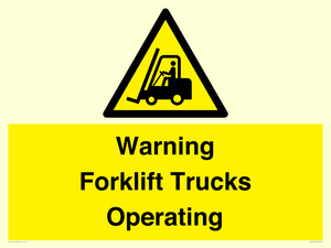 WV12145: Warning Forklift Trucks Operating