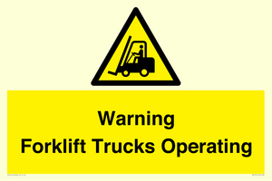 WV12145: Warning Forklift Trucks Operating