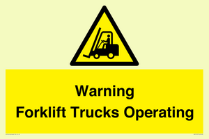 WV12145: Warning Forklift Trucks Operating