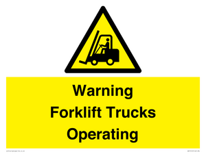 WV12145: Warning Forklift Trucks Operating