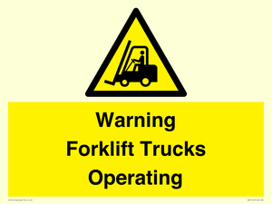 WV12145: Warning Forklift Trucks Operating