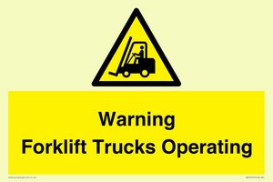 WV12145: Warning Forklift Trucks Operating
