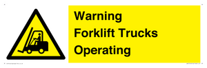 WV12145: Warning Forklift Trucks Operating