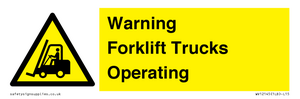 WV12145: Warning Forklift Trucks Operating