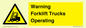 WV12145: Warning Forklift Trucks Operating