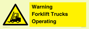 WV12145: Warning Forklift Trucks Operating