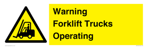 WV12145: Warning Forklift Trucks Operating