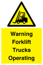 WV12145: Warning Forklift Trucks Operating