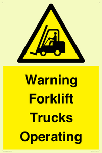 WV12145: Warning Forklift Trucks Operating