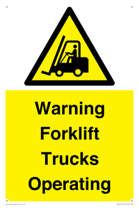 WV12145: Warning Forklift Trucks Operating