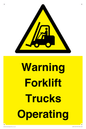 WV12145: Warning Forklift Trucks Operating