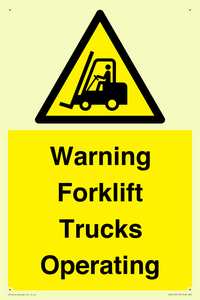WV12145: Warning Forklift Trucks Operating