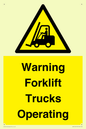WV12145: Warning Forklift Trucks Operating