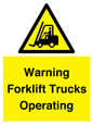 WV12145: Warning Forklift Trucks Operating