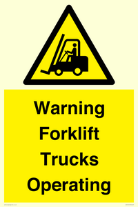 WV12145: Warning Forklift Trucks Operating