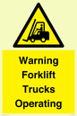 WV12145: Warning Forklift Trucks Operating