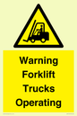 WV12145: Warning Forklift Trucks Operating