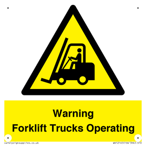 WV12145: Warning Forklift Trucks Operating
