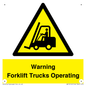 WV12145: Warning Forklift Trucks Operating