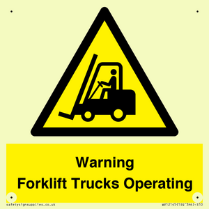 WV12145: Warning Forklift Trucks Operating
