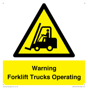 WV12145: Warning Forklift Trucks Operating