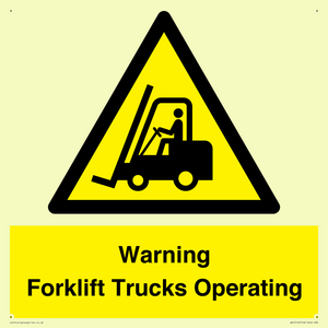 WV12145: Warning Forklift Trucks Operating