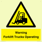 WV12145: Warning Forklift Trucks Operating