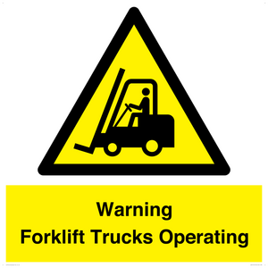 WV12145: Warning Forklift Trucks Operating