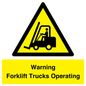WV12145: Warning Forklift Trucks Operating