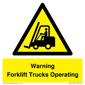 WV12145: Warning Forklift Trucks Operating