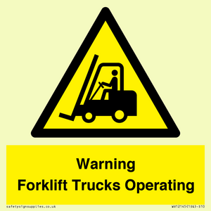 WV12145: Warning Forklift Trucks Operating