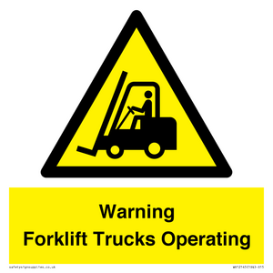 WV12145: Warning Forklift Trucks Operating