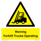 WV12145: Warning Forklift Trucks Operating