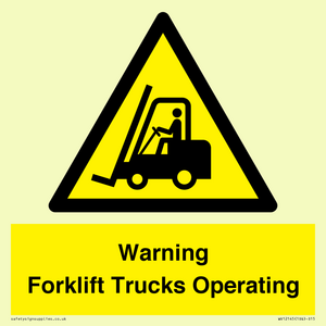 WV12145: Warning Forklift Trucks Operating