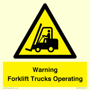 WV12145: Warning Forklift Trucks Operating