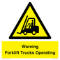 WV12145: Warning Forklift Trucks Operating