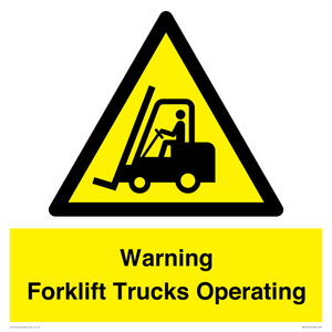 WV12145: Warning Forklift Trucks Operating
