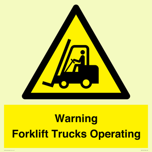 WV12145: Warning Forklift Trucks Operating