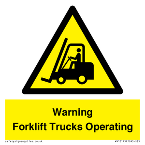 WV12145: Warning Forklift Trucks Operating