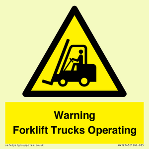 WV12145: Warning Forklift Trucks Operating