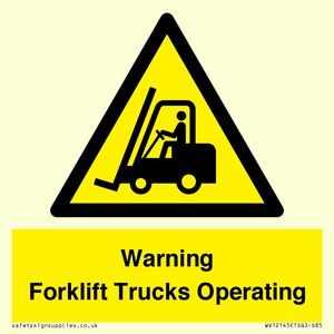 WV12145: Warning Forklift Trucks Operating