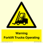 WV12145: Warning Forklift Trucks Operating