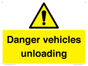 WV12274: Danger Vehicles Unloading