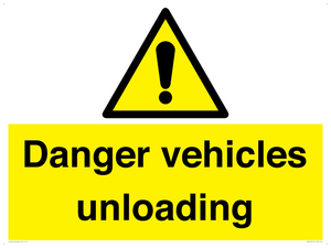 WV12274: Danger Vehicles Unloading