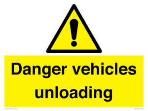WV12274: Danger Vehicles Unloading