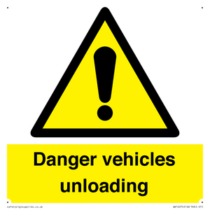 WV12274: Danger Vehicles Unloading