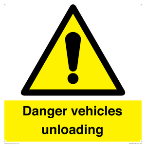 WV12274: Danger Vehicles Unloading